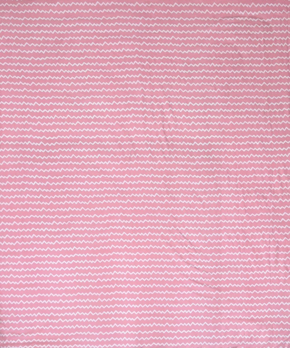 Blush Wave Bedsheet With Pillow Covers