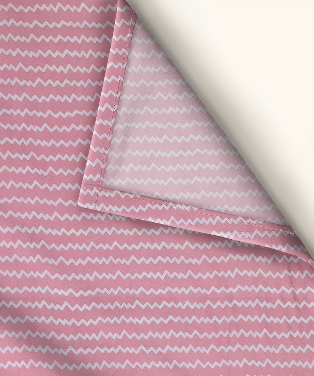Blush Wave Bedsheet With Pillow Covers