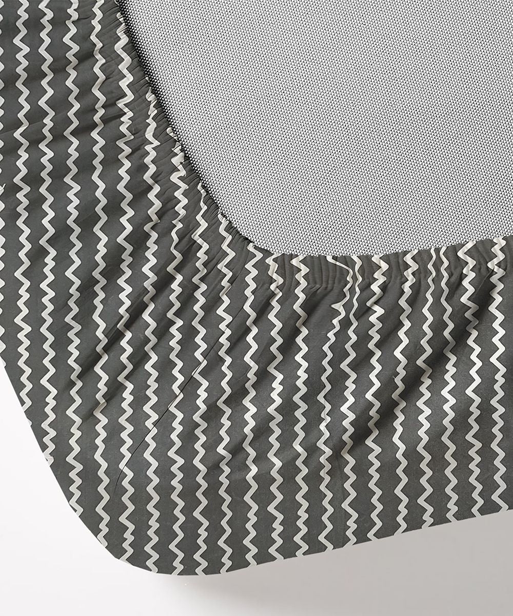 Nordic Grey Bedsheet With Pillow Covers