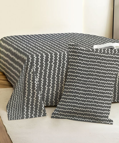 Nordic Grey Bedsheet With Pillow Covers