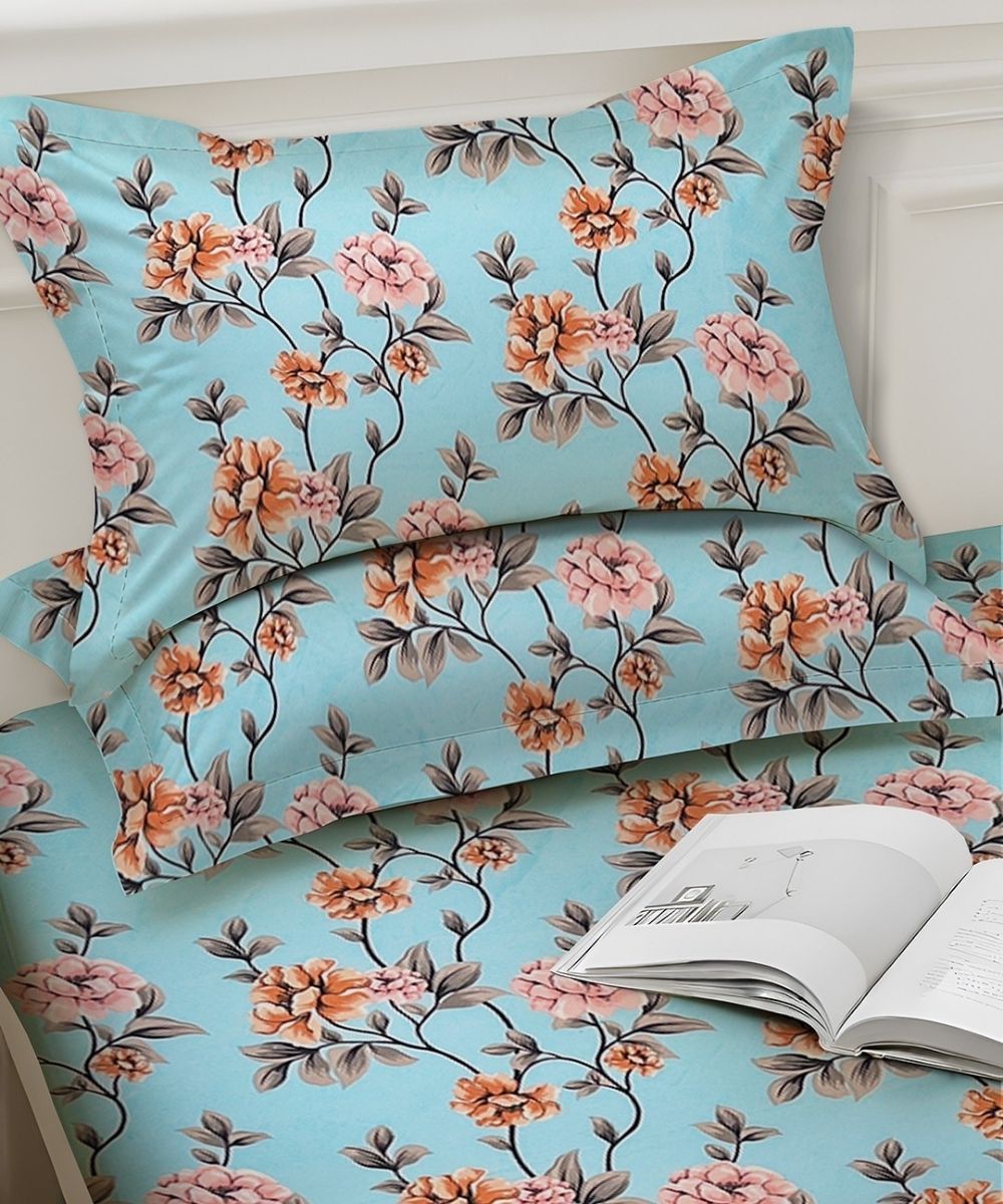 Morning Blossom Bedsheet With Pillow Covers