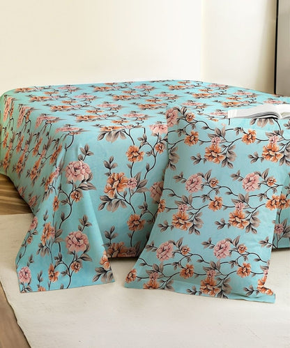 Morning Blossom Bedsheet With Pillow Covers