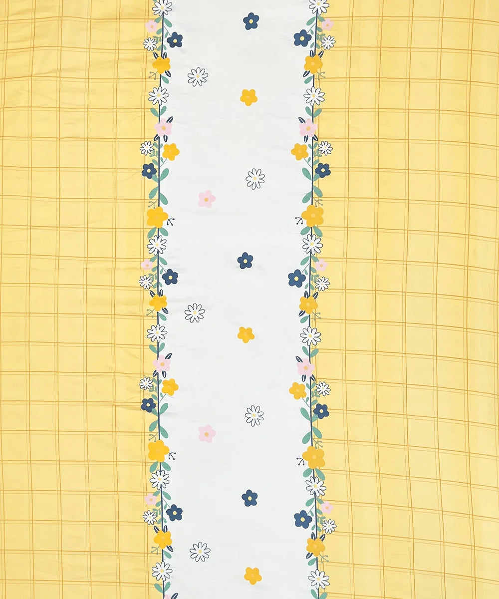 Flower in Sun Single Bedsheet With 1 Pillow Cover