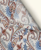 Cream Blossom Flat Bedsheet With Pillow Cover