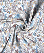 Cream Blossom Flat Bedsheet With Pillow Cover