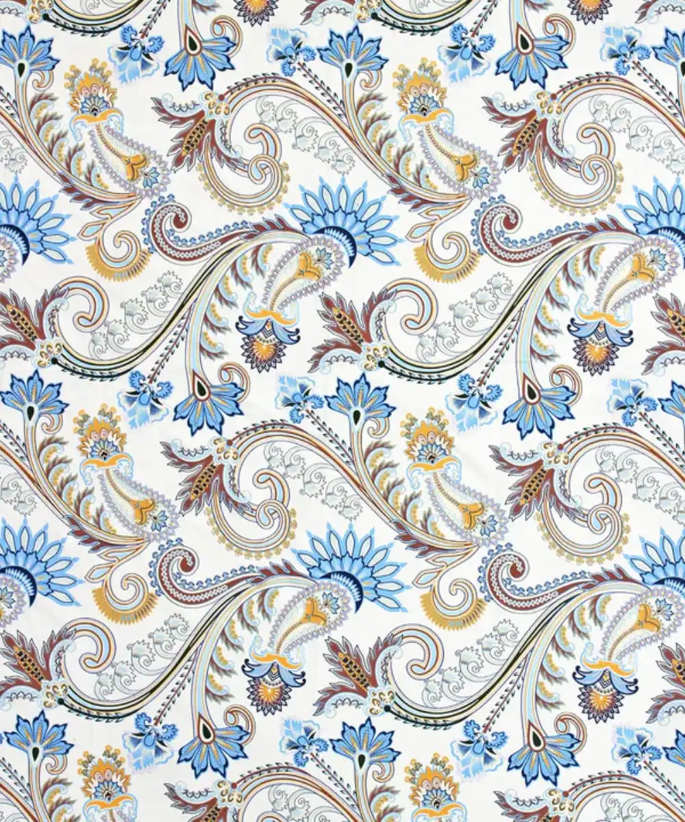Cream Blossom Flat Bedsheet With Pillow Cover
