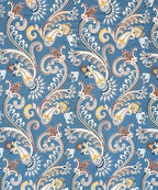 Blue Blossom Flat Double Bedsheet With 2 Pillow Cover