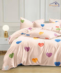 Valentine's Glow,valentine romantic bedding,cottonsheets 