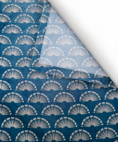 Blue Horizon Flat Bedsheet With Pillow Covers