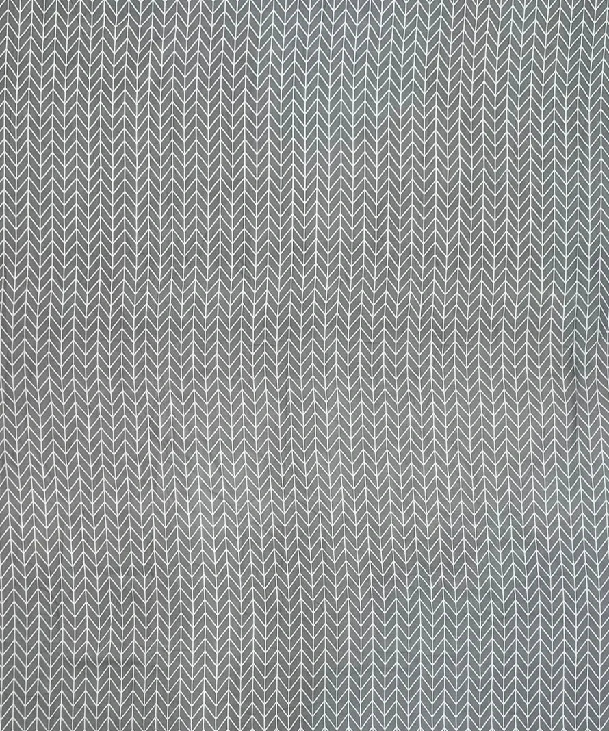Grey Chevron   Flat Bedsheet With Pillow Covers