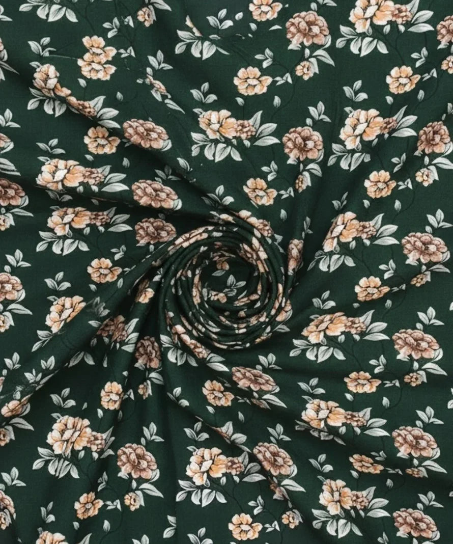 Botanical Noir Flat Bedsheet With Pillow Covers