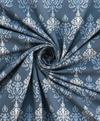 Indigo Elegance Flat Bedsheet With Pillow Covers