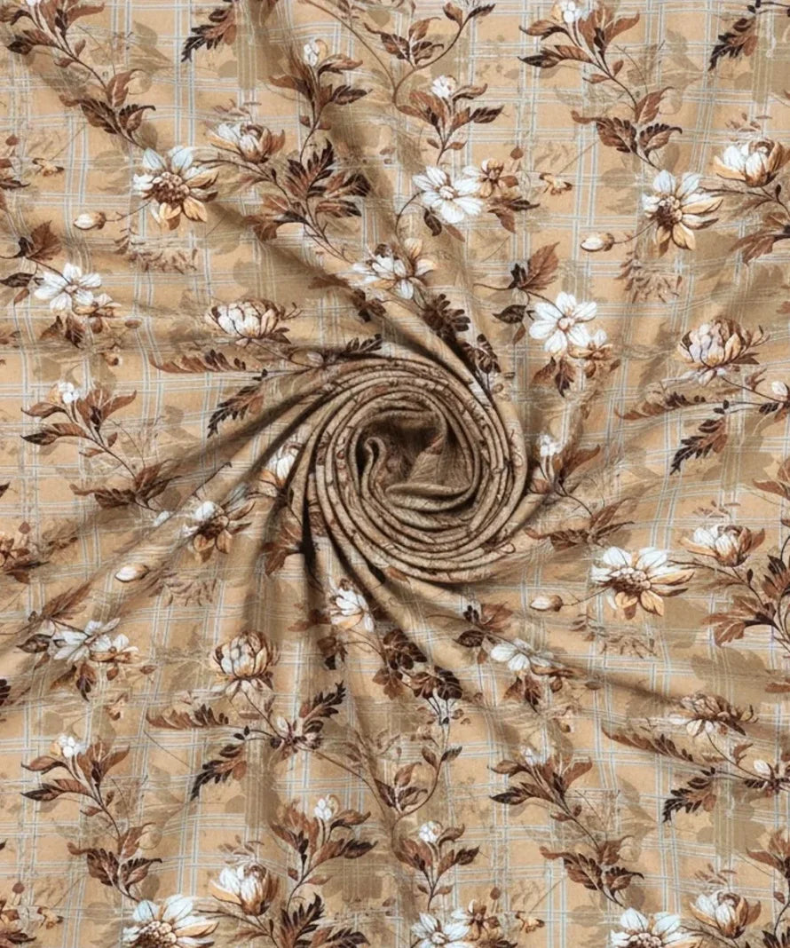 Hazel Bloom  Flat Bedsheet With Pillow Covers