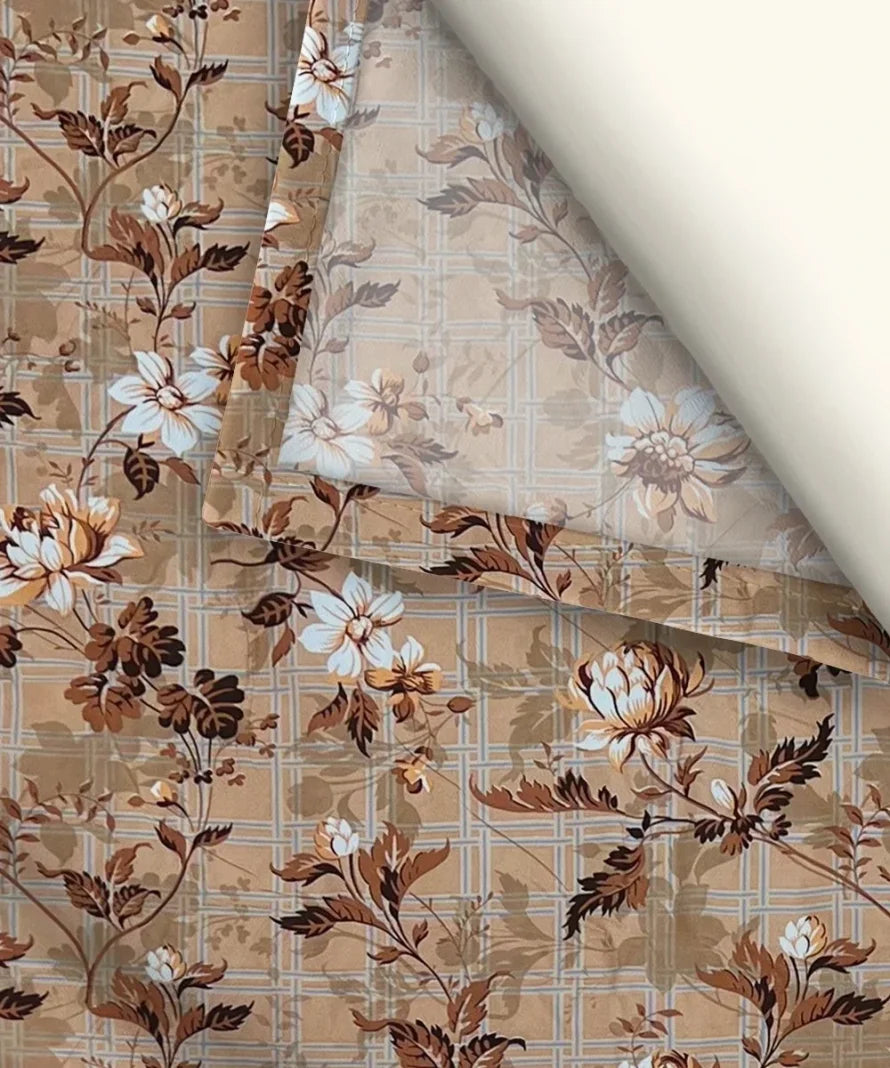Hazel Bloom  Flat Bedsheet With Pillow Covers