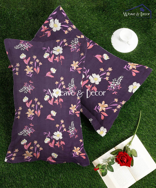 Midnight Blossom Pillow Cover Set of 2