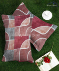 Vintage Grid Pillow Cover Set of 2