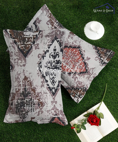 Beige Patterns Pillow Cover Set of 2