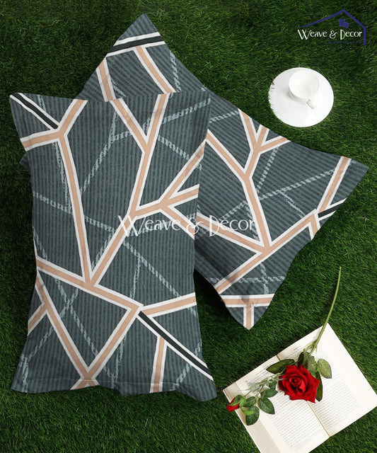 Navy Blocks Whisper Pillow Cover Set of 2