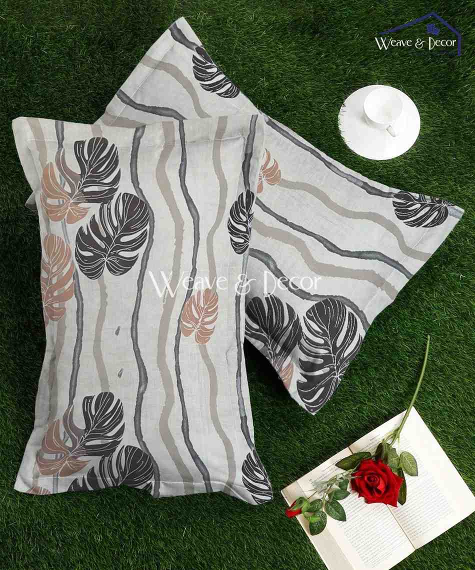 Mocha Palms Pillow Cover Set of 2