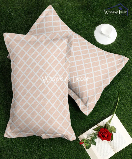 Amber Grid Pillow Cover Set of 2