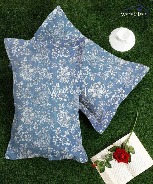 Blue Blossom  Pillow Cover Set of 2