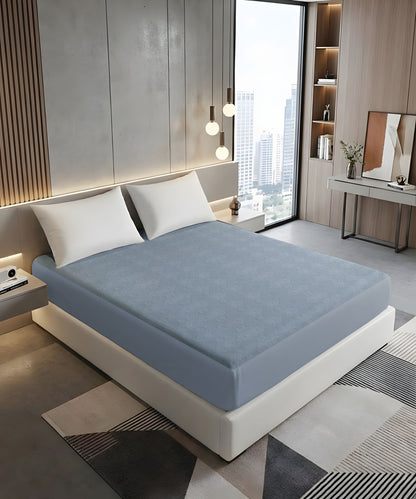 ultrasonic punched pattern mattress protector 