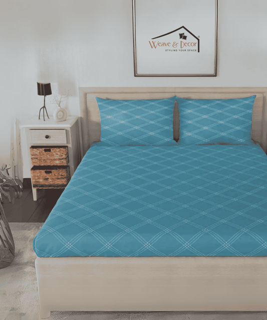  Single Fitted Bedsheet , SINGLE BED , ELASTIC FITTED , COTTON 