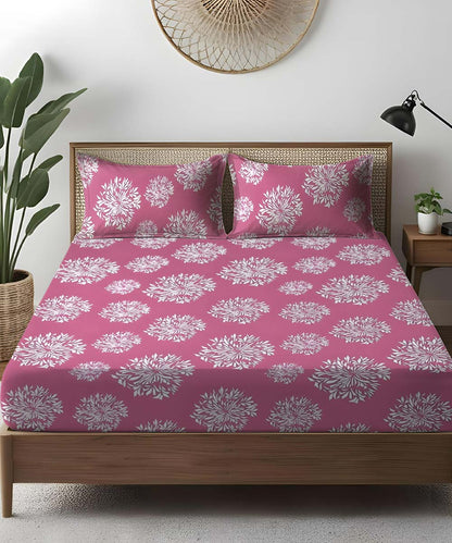 Pink Fitted Bedsheet 