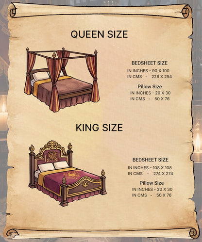 Harry Potter Hogwarts Is My Home Bedsheet with 2 Pillow Covers