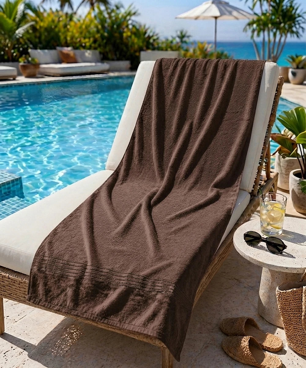 Weave & Decor White Pool Towel – Extra Absorbent, Soft & Long Lasting