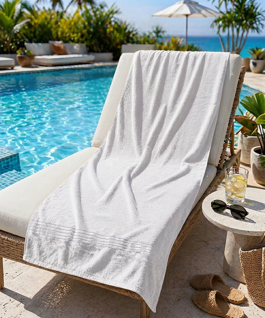 Weave & Decor Plush Pool Towel – Extra Absorbent, Soft & Long Lasting