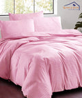 Light Pink Comforter Set with Bedsheet & Pillow Covers