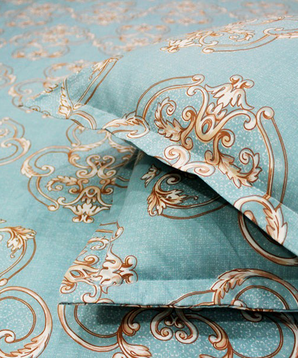 Victorian Essence King Size Bedsheet With 2 Pillow Cover