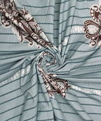Classic Striped Majesty King Size Bedsheet With 2 Pillow Cover