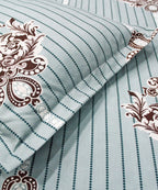 Classic Striped Majesty Single Bedsheet With 1 Pillow Cover