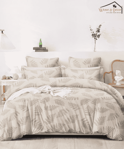Whispering Ferns Bedsheet With Pillow Covers