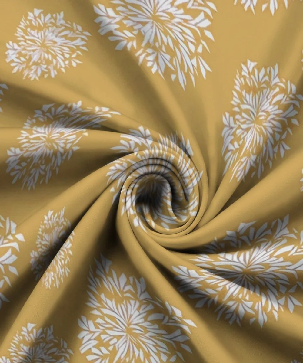 YELLOW FLORAL DOUBLE BEDSHEET 4