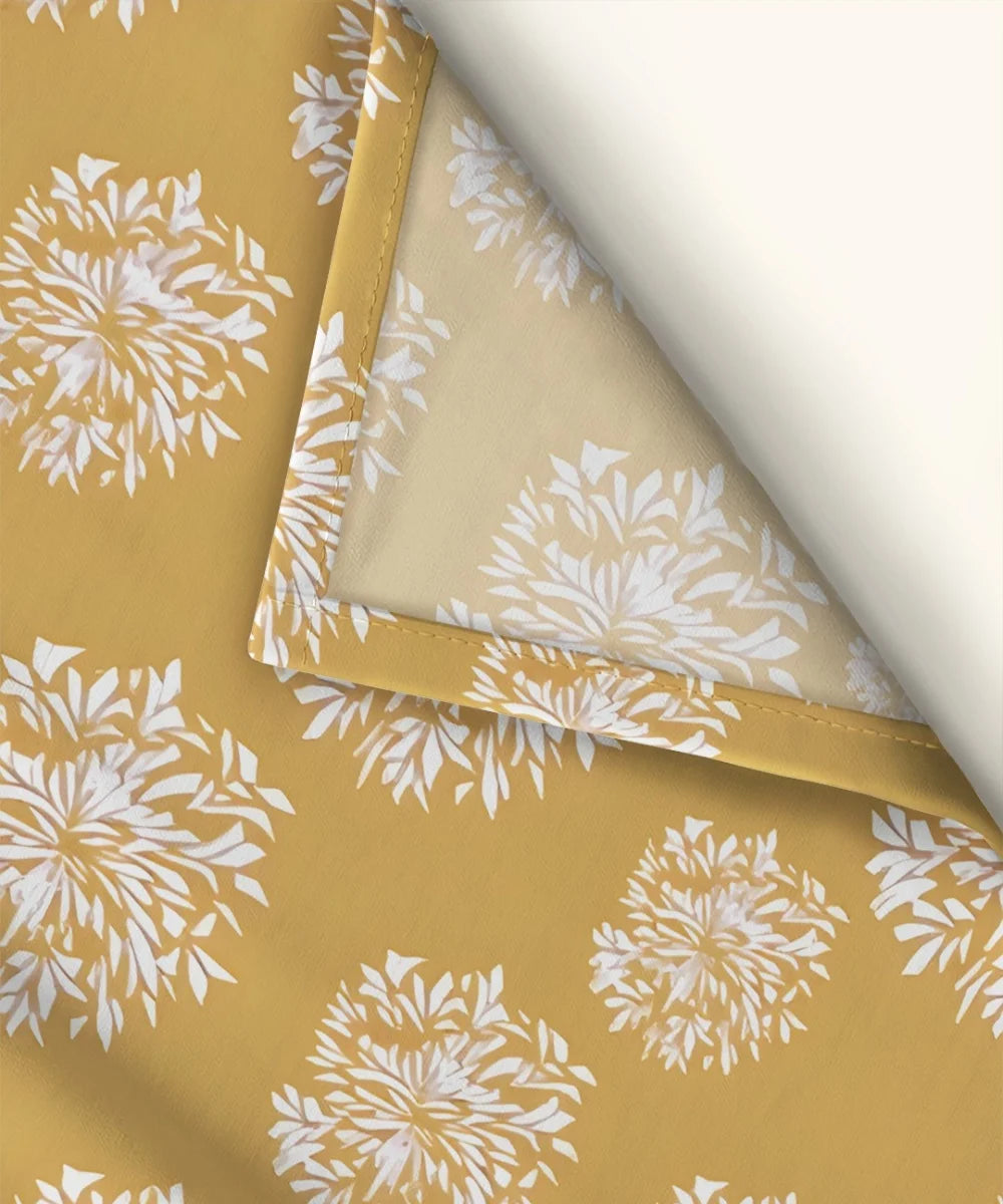 YELLOW FLORAL DOUBLE BEDSHEET 6