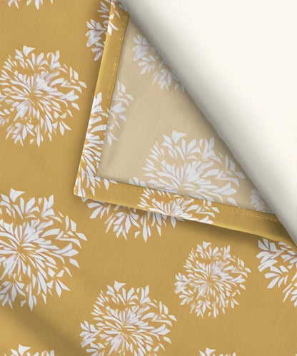 YELLOW FLORAL DOUBLE BEDSHEET 6