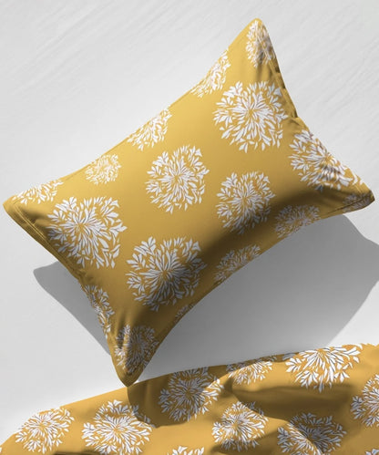 YELLOW FLORAL DOUBLE BEDSHEET 7