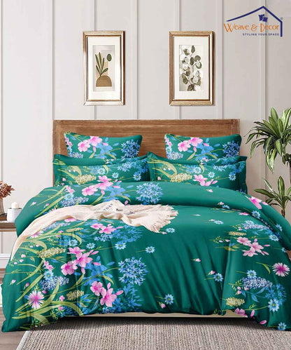 EverGreen Floral Charm Quilt / Blanket / Razai / Duvet Covers