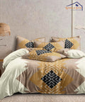 ethnic pattern king size bedsheet 