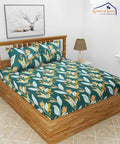 green floral double bed comforter 