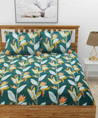 green floral double bed comforter 