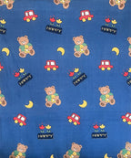 blue teddy bedsheet 
