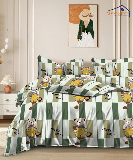 weave&décor  kids jungle bear  pillow cover set 