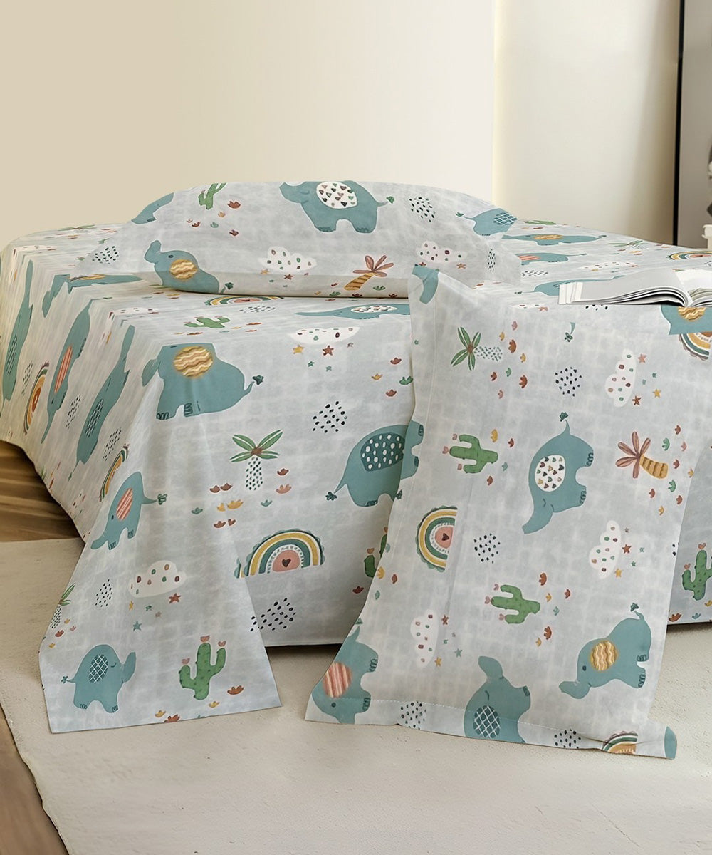 elephant theme kids bedsheet 