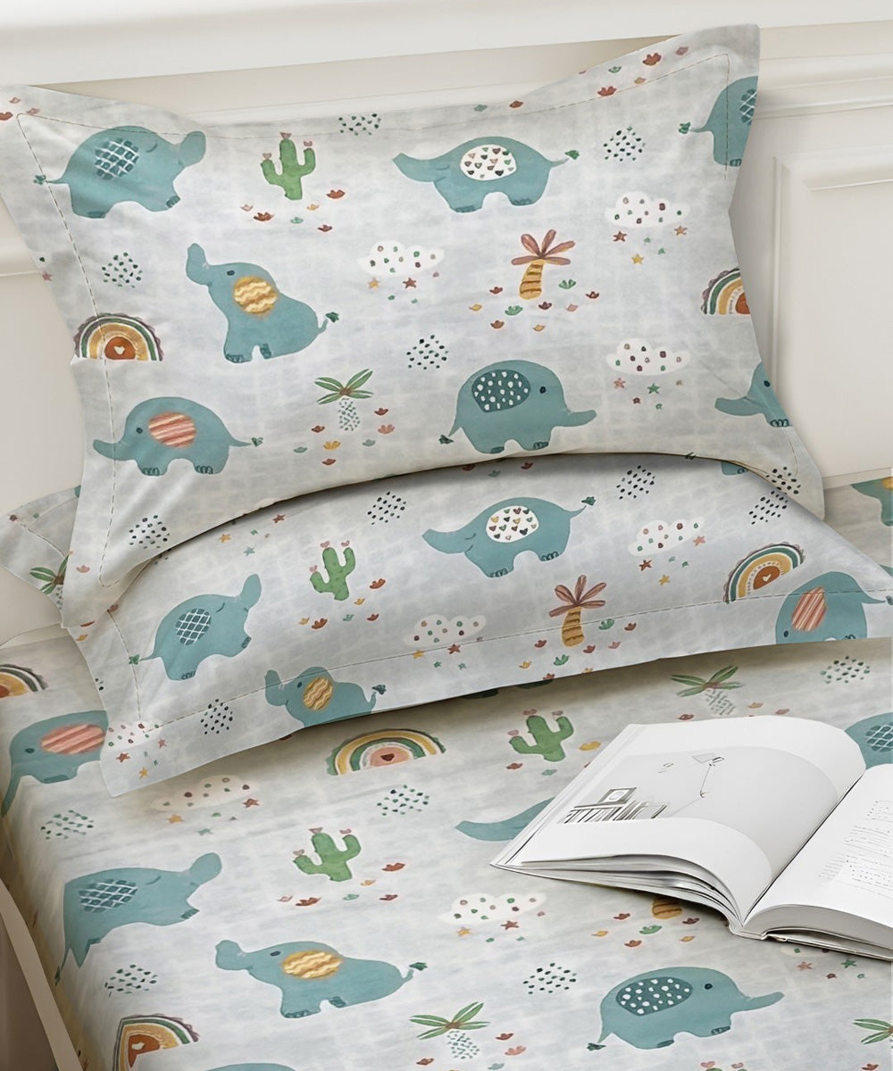 elephant theme kids bedsheet 