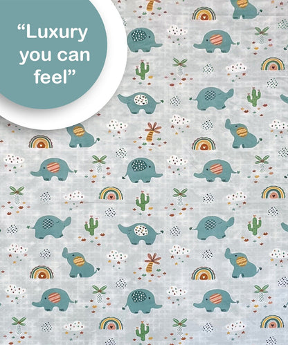 Dino Garden Kids Flat Bedsheet With Pillow Covers