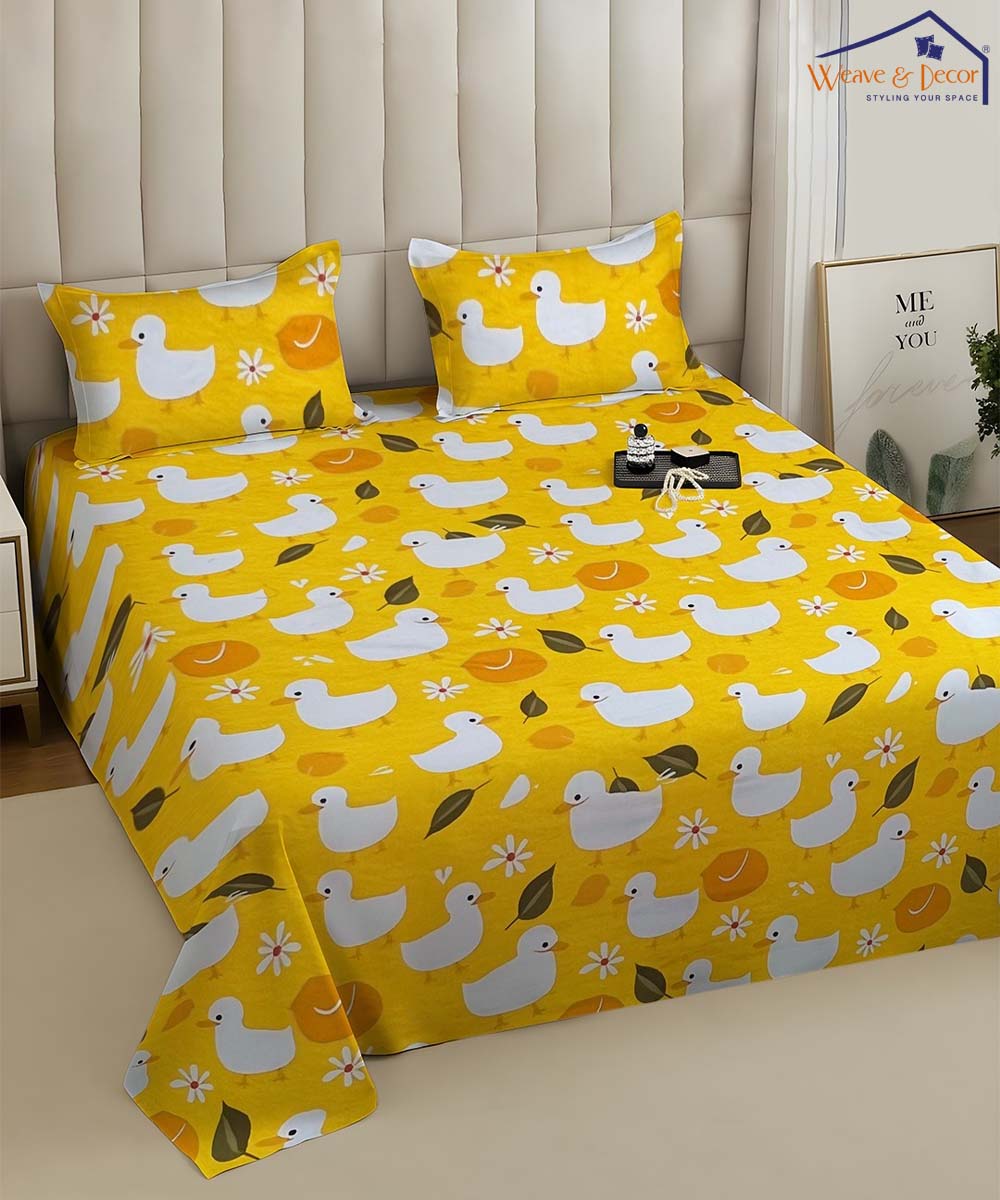 duck theme kids bedsheet 